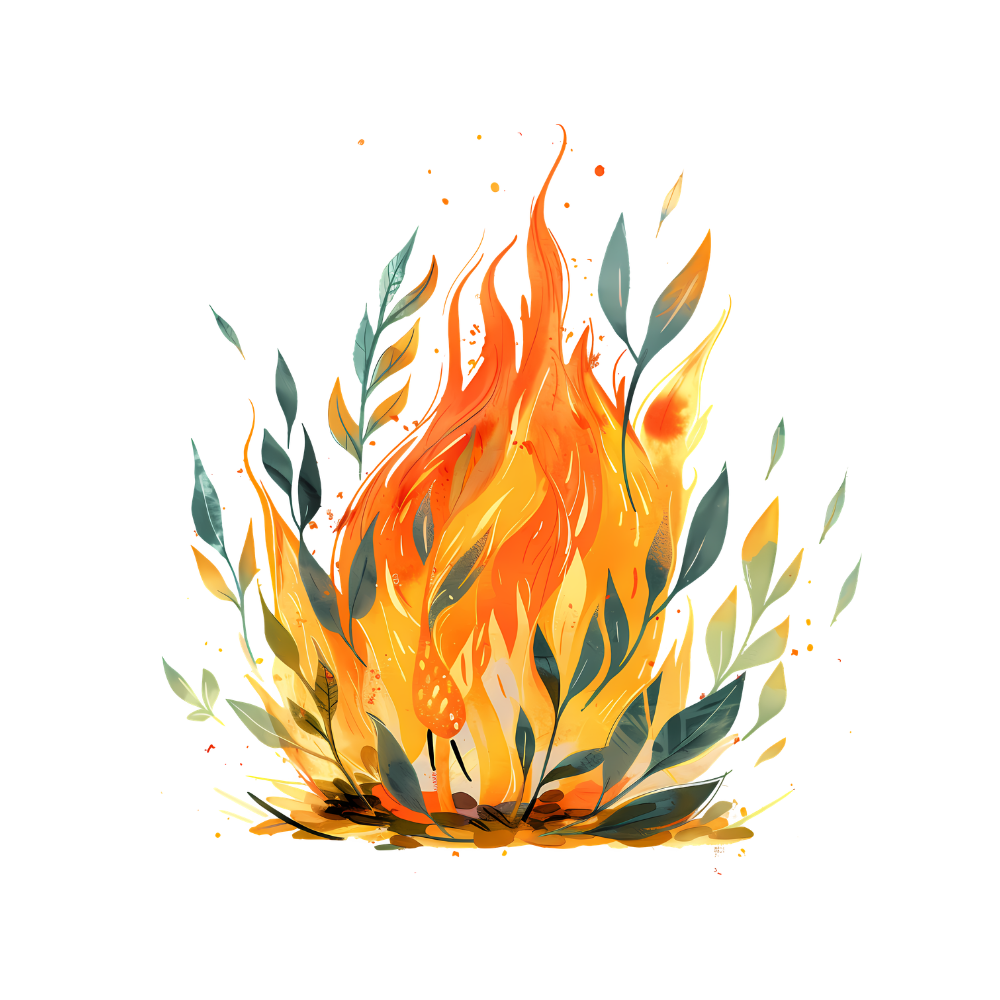 rainforest fire